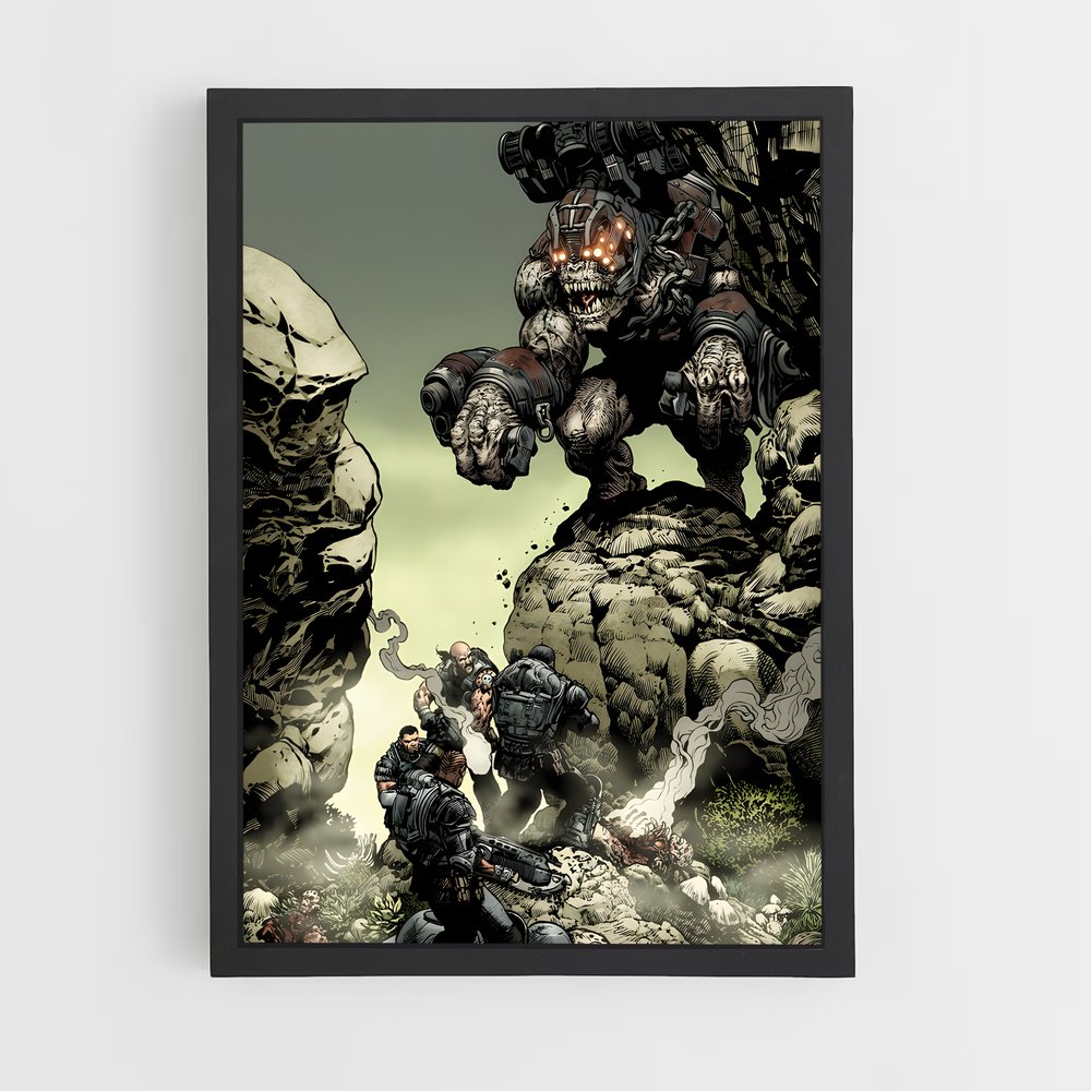 Poster Tempête de Gears – affiche Gears of war (vue 2)